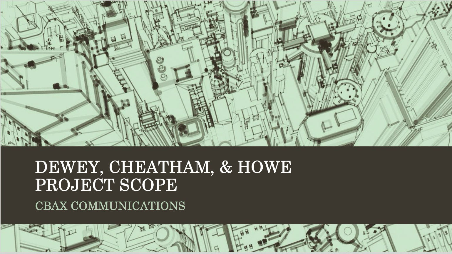 Network Topology Blueprint, CBAX Communications